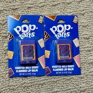 2 Pop Tarts Frosted Wild Berry Flavored Lip Balm Bundle